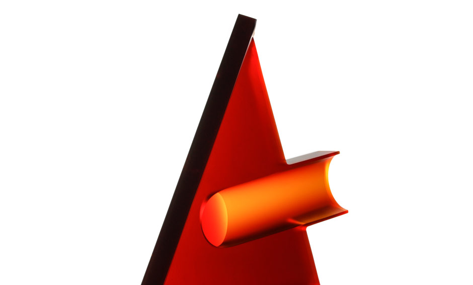 Escultura de vidrio Cometa IV